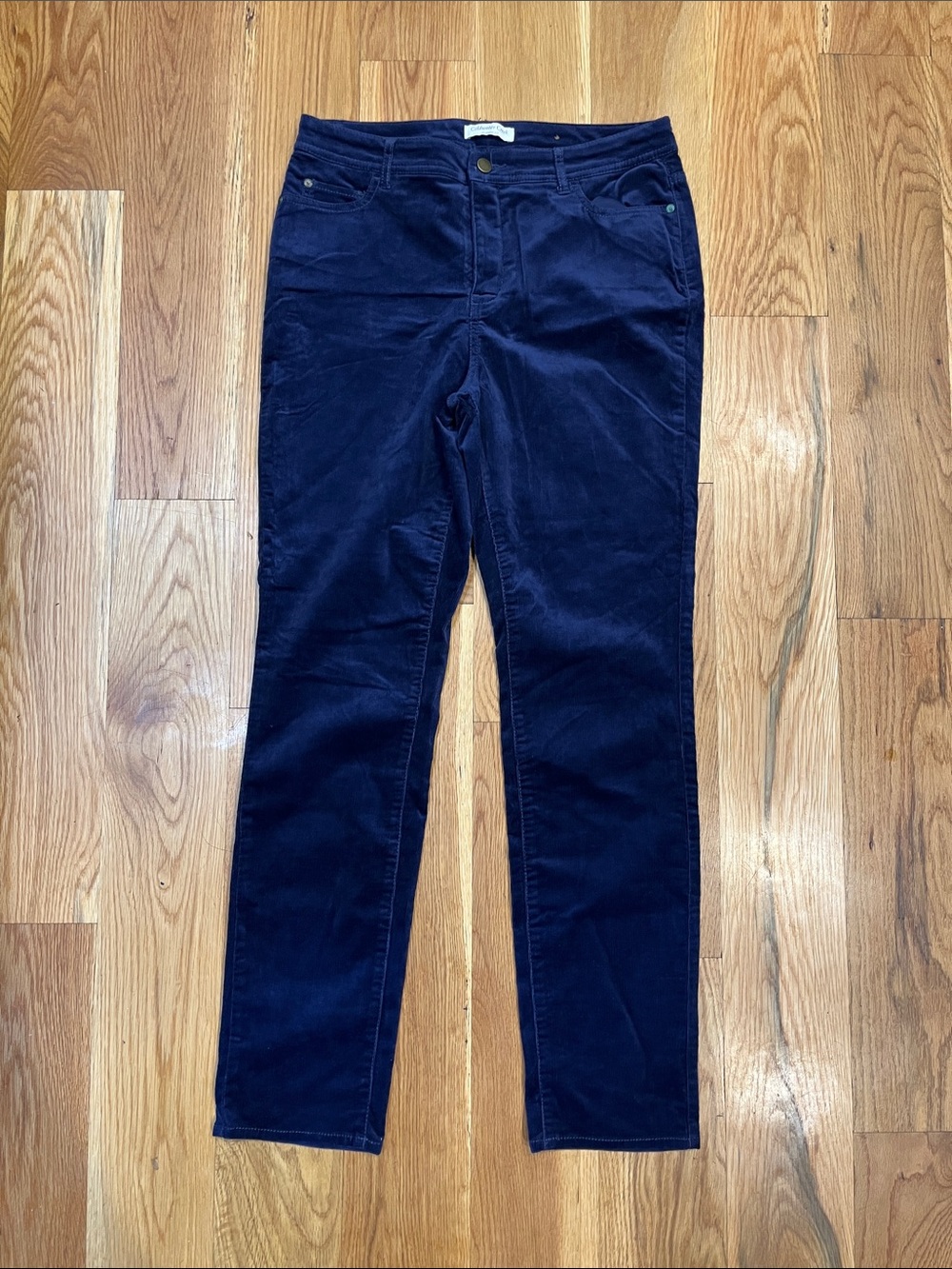 Coldwater Creek Classic Fit Straight Leg Corduroy Pants, Size 10